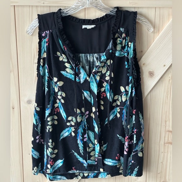 Meadow Rue Tops - Meadow Rue Anthropologie Floral Flowy Sleeveless Top Size Medium